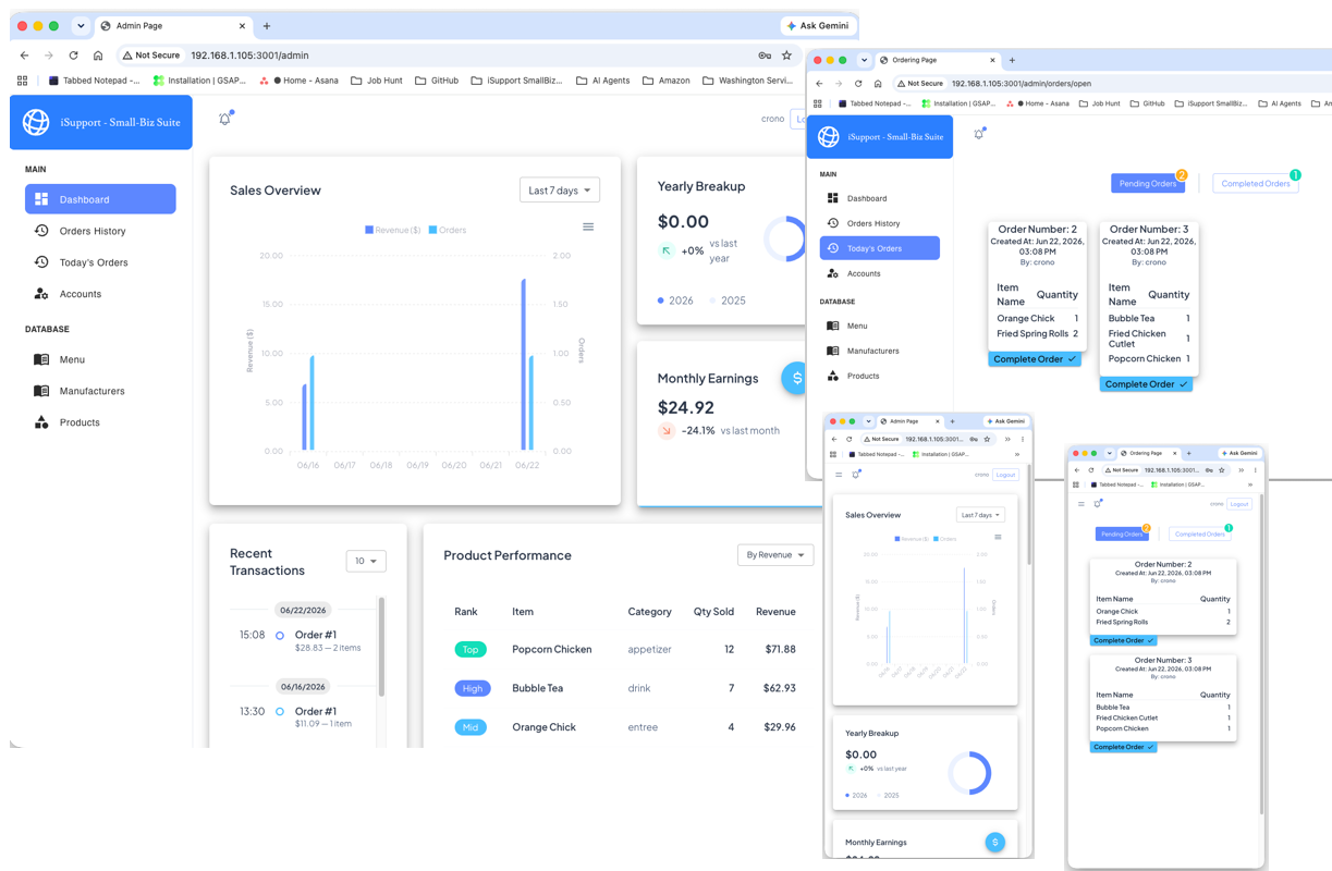 Ordering Web App Demo